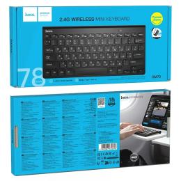 Клавіатура Hoco GM70 Dragon 2.4G wireless mini keyboard (Ukrainian version) Black