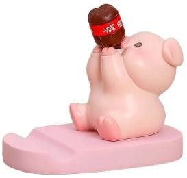 Тримач-підставка для телефона EpiK Funny Animals Piggy with bottle