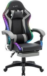 Ігрове крісло AGN AGN09-25 Black Gray 3 клас,120 кг, 100мм, RGB підсвітка