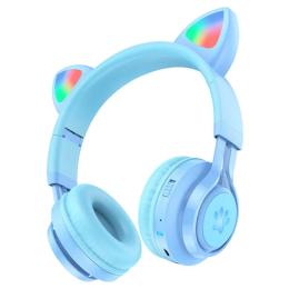 Накладні навушники Hoco W39 Blue Cat Ear Bluetooth