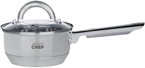 Ківш BRAVO CHEF BC-4001-14 Silver 14 см (1.15 л) з кришкою