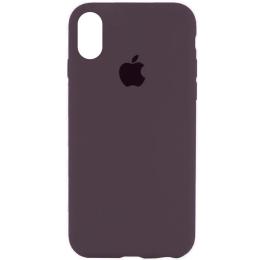 Чохол-накладка EpiK Silicone Case Full Protective (AA) для iPhone X Elderberry