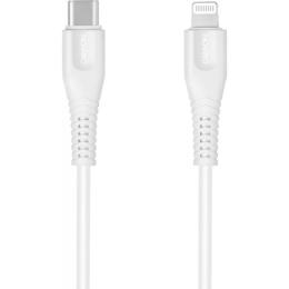 Дата-кабель Canyon CNS-MFIC4W USB Type-C (тато) - Lightning (тато) 1.2 м White