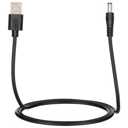 Кабель живлення для роутера Acclab 1283126552816 USB (тато) - DC (тато) 1 m Black 5,5х2,1mm 5V 1,5