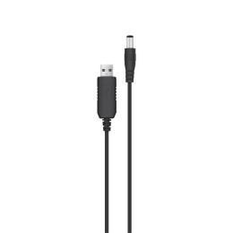 Кабель живлення для роутера Acclab 1283126565113 USB (тато) - DC (тато) 1 m Black 5,5х2,5mm 9V 1A