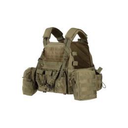 Тактичний жилет-плитоноска 2E Tactical 2E-MILPLACARR1-OG Тип 1 Молле Khaki з додатковими сумками