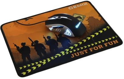 Комплект миша та килимок Gemix W-100 Black