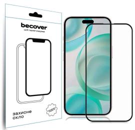Захисне скло BeCover Glass для Apple iPhone 16 Pro Black (712124)