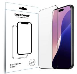 Захисне скло BeCover Glass для Apple iPhone 16 Pro Max Black (712125)