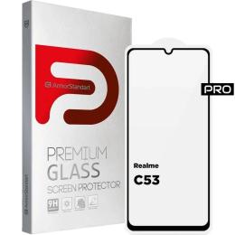 Захисне скло ArmorStandart Pro для Realme C51/C53/Note 50 Black (ARM71014)