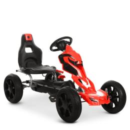 Дитячий електромобіль Bambi 1504-2-3 Black Red (велокарт)