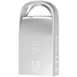 Флеш память T&amp;G Short 107 16GB Metal Silver