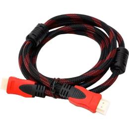 Відео-кабель VALUE B00444 HDMI (ТАТО) - HDMI (ТАТО) 3m Black Red (V1.4 ДО 4K 30HZ) ОБПЛЕТЕННЯ