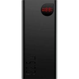 Зовнішній портативний акумулятор Baseus Adaman Metal Digital 10000mAh Black 22.5W (PPAD070001)