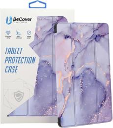 Чохол-книжка для планшета BeCover Soft Edge TPU для Xiaomi Redmi Pad SE 8.7 Purple Marble з кріпленням для стилуса (712577)