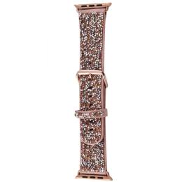 Ремінець для смарт-годинника The Bling World Rock Diamond для Apple Watch 42/44/45/46/49mm Pink