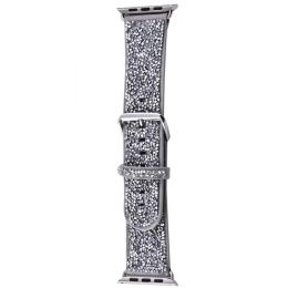 Ремінець для смарт-годинника The Bling World Rock Diamond для Apple Watch 42/44/45/46/49mm Silver