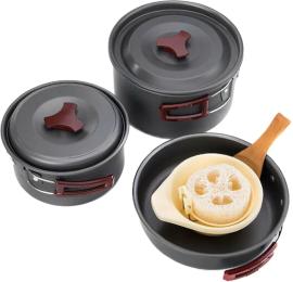 Набір посуду Naturehike NH15T203-G Black