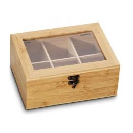 Харчовий контейнер KELA Noa 12518 Wood коробка для чайних пакетиків