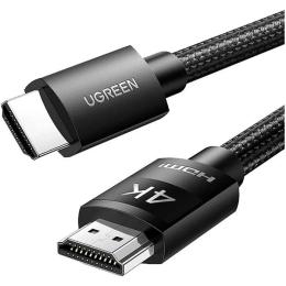 Відео-кабель Ugreen HD119 4K HDMI (тато) to HDMI (тато) v2.0 2m Black (40101)