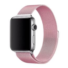Ремінець для смарт-годинника EpiK Milanese Loop Design для Apple Watch 42/44/45/46/49mm Rose Pink
