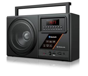 Радіоприймач REAL-EL X-700 Black (EL121800001)