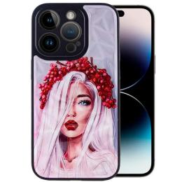 Чохол-накладка EpiK Prisma Ladies для Apple iPhone 14 Pro Max (6.7) Red Black White Ukrainian Girl