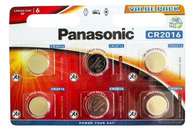 Батарейка Panasonic Lithium Power CR-2016EL/6BP 6 шт