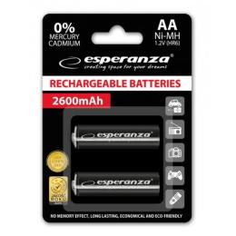 Акумулятор Esperanza AA 2600mAh Ni-MH 2шт (EZA105)