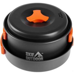 Набір туристичного посуду SKIF Outdoor Fuzz Set S Black Orange (SO-HC200)