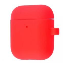 Чохол для навушників Infinity Silicone Case Slim with Carbine AirPods 2 Red