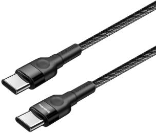 Дата-кабель ColorWay CW-CBPDCC054-BK 0.3m USB Type C (тато) - USB Type C (тато) Black