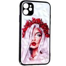 Чохол-накладка EpiK Prisma Ladies для Apple iPhone 14 (6.1) Red Black White Ukrainian Girl