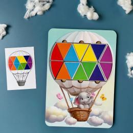 Мозаїка Ubumblebees PSD197 Слоненя на повітряній кулі