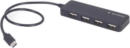 USB-хаб Gembird UHB-CM-U2P4-01 Type-C на 4 порти