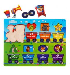 Сортер Ubumblebees PSD048 паровоз Геометричні фігури