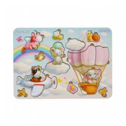 Пазл Ubumblebees PSF047 вкладиш Звірі, 15 елементів