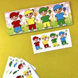 Сортер Ubumblebees PSF100 Хлопчики з пончиками - 12 деталей та 12 карт