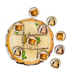 Настільна гра Ubumblebees PSD159 Хрестики-нулики Ведмеді і їжачки