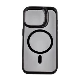 Чохол-накладка Infinity MagSafe CAMERA GLASS PROTECTION для iPhone 15 Pro Max Black (2000000372440)