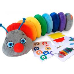 Розвиваюча іграшка для малюків Macik МС 040701-01 Гусениця на липучках