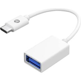 Перехідник HP DHC-TC105 Type-C (тато) to USB (мама) (OTG) White 0.15m
