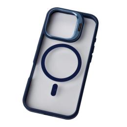Чохол-накладка Infinity MagSafe CAMERA GLASS PROTECTION для iPhone 16 Plus Dark Blue (2000000395470)