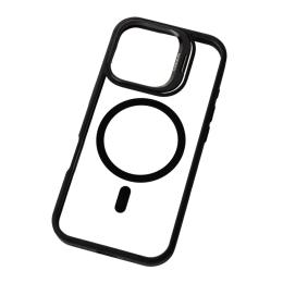 Чохол-накладка Infinity MagSafe CAMERA GLASS PROTECTION для iPhone 16 Plus Black (2000000395456)