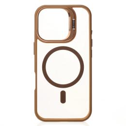 Чохол-накладка Infinity MagSafe CAMERA GLASS PROTECTION для iPhone 16 Pro Max Bronze (2000000395807)