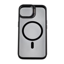 Чохол-накладка Infinity MagSafe CAMERA GLASS PROTECTION для iPhone 15 Black (2000000372297)