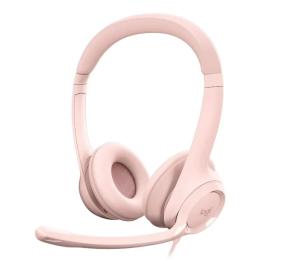 Накладні навушники Logitech H390 USB Rose (981-001281)