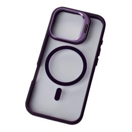 Чохол-накладка Infinity MagSafe CAMERA GLASS PROTECTION для iPhone 16 Dark Purple (2000000395388)