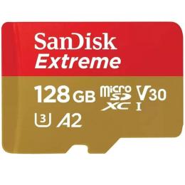 Карта памяті SanDisk 128 GB microSDXC UHS-I U3 V30 A2 Extreme (SDSQXAA-128G-GN6MA)