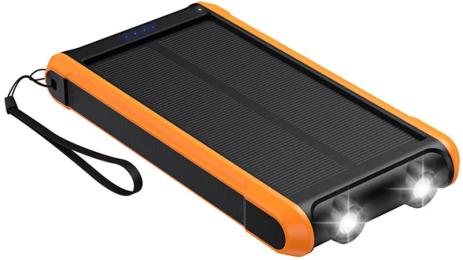 Зовнішній портативний акумулятор PowerPlant PB930494 10000mAh Black 50W Solar Panel